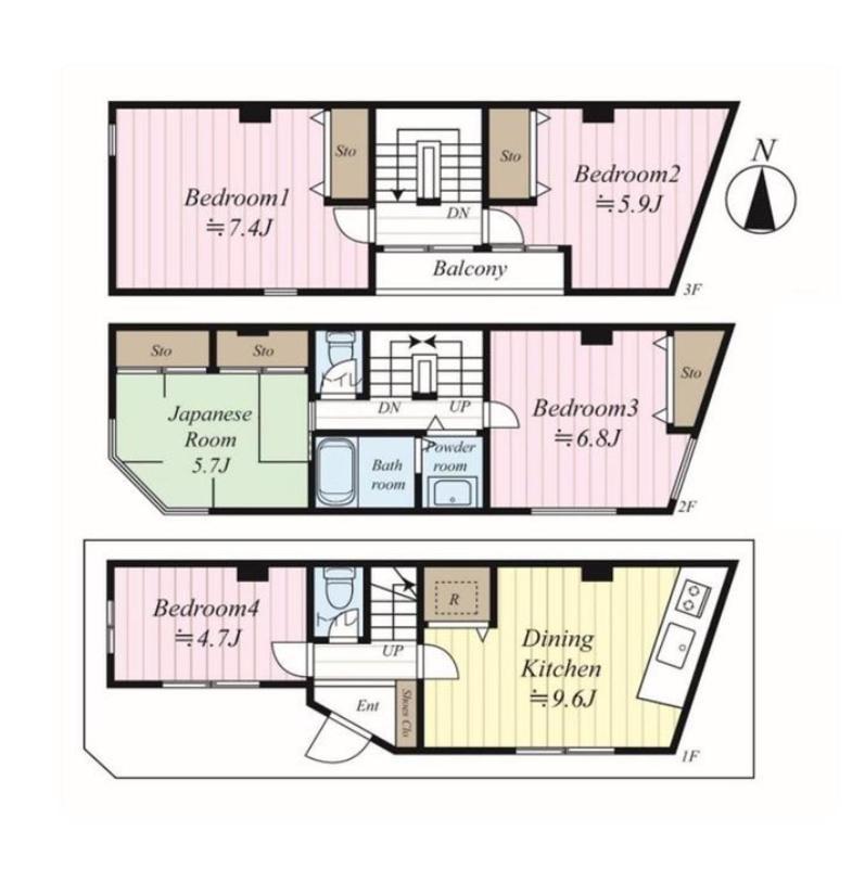 Shinjuku 5-Room Family House โตเกียว ภายนอก รูปภาพ