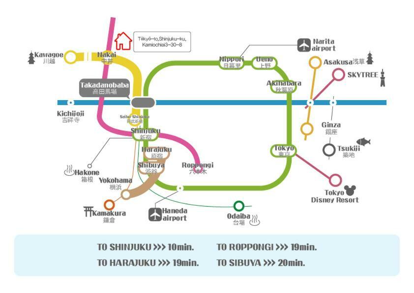 Shinjuku 5-Room Family House โตเกียว ภายนอก รูปภาพ